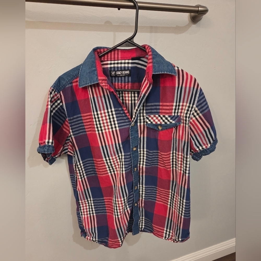 Vintage Stacy Adams Checkered Shirt